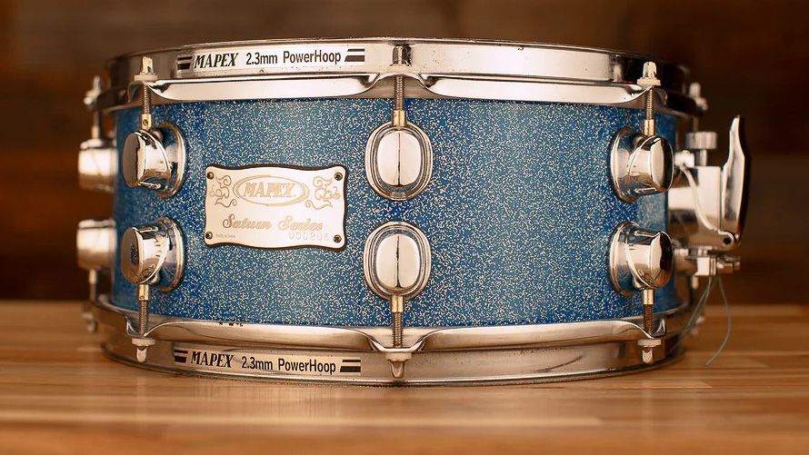 13"x5.5" Saturn Laser Blue. Photo - Drumazon