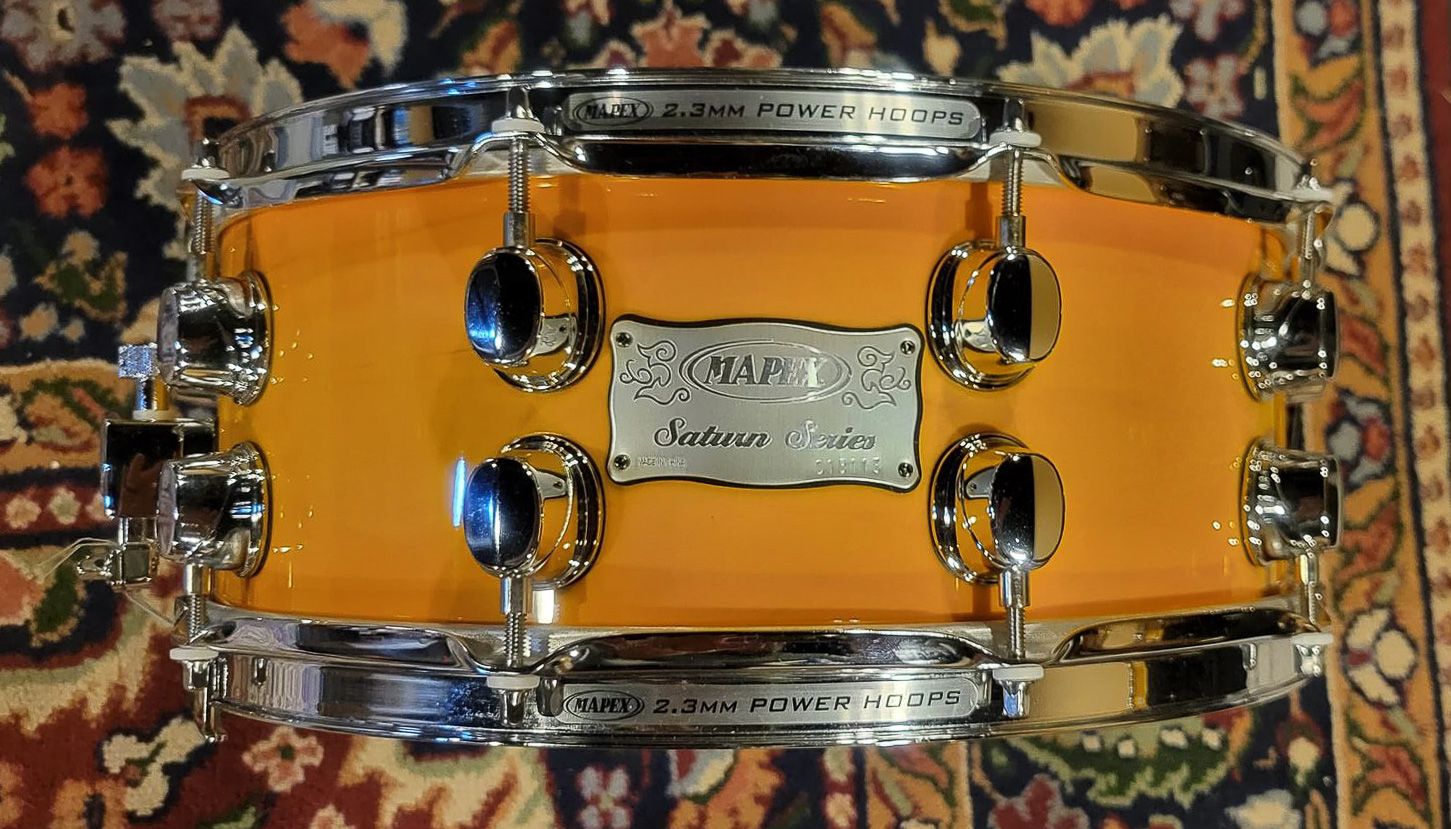 14"x5.5" Saturn Mango Burst. Photo - Drummie Chris