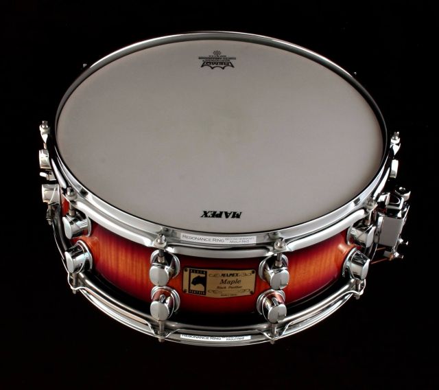 14 x 5.5 Sunburst Flamed Maple - Japan Only. Photo - Mapex Japan