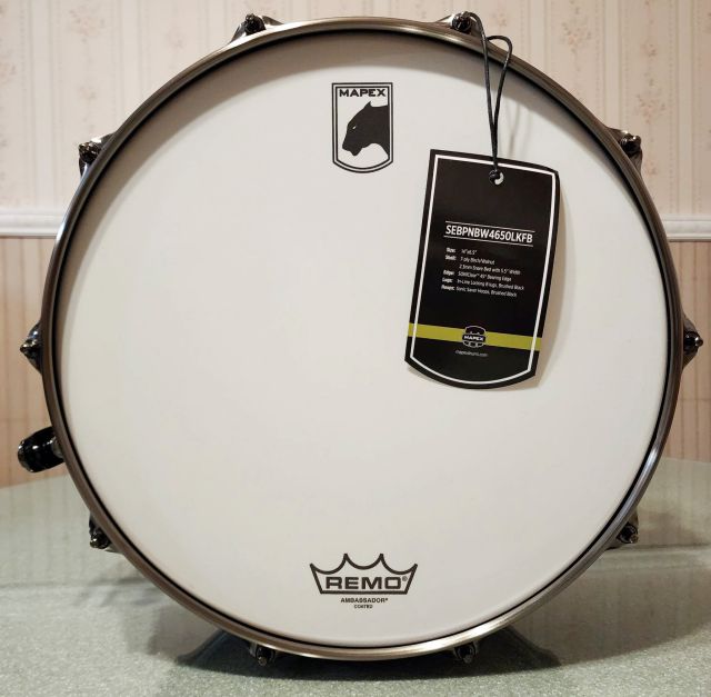 14 x6.5 Thomann Maple Burl Black Limited Edition. Photo - Kevin Anderson