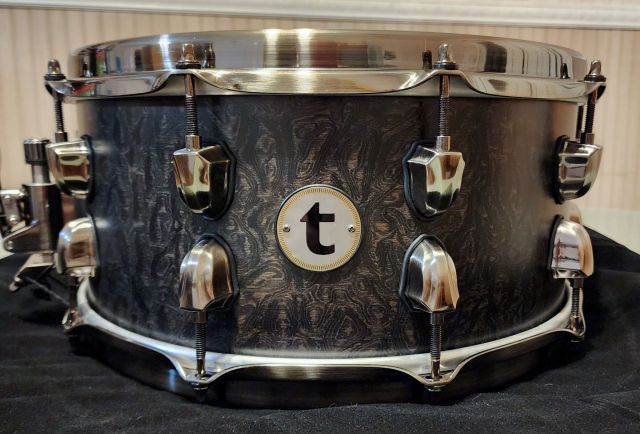 14 x6.5 Thomann Maple Burl Black Limited Edition. Photo - Kevin Anderson