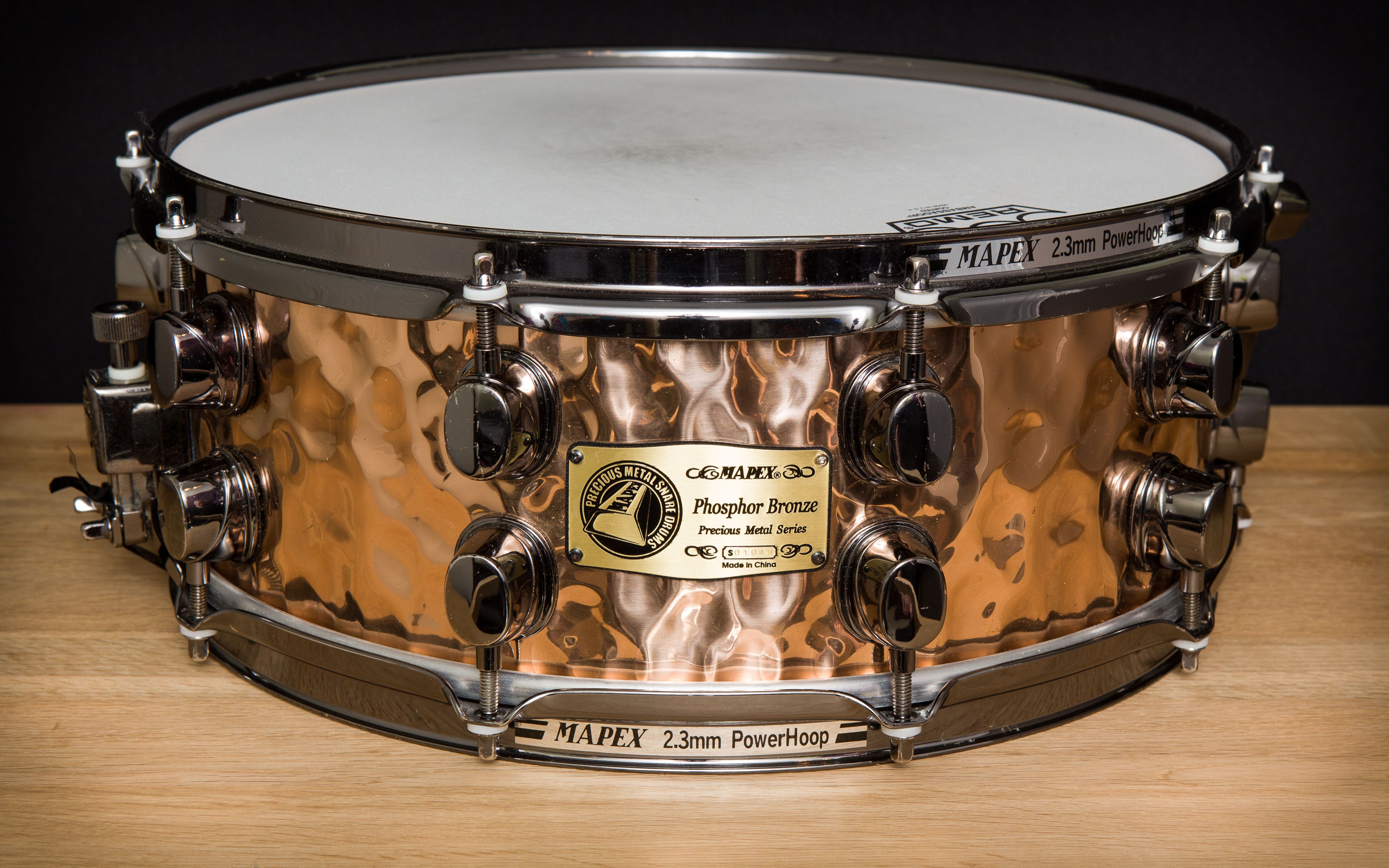14 x 5.5 Phosphor Bronze Hammered