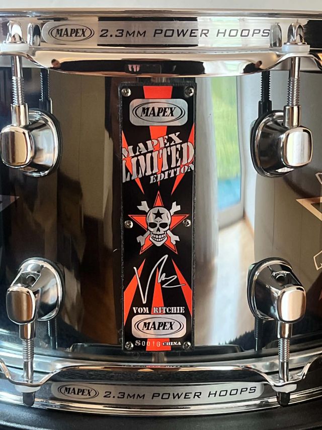 14 x 6.5 "Vom Ritchie" Signature Snare. Photo: Martin Seer