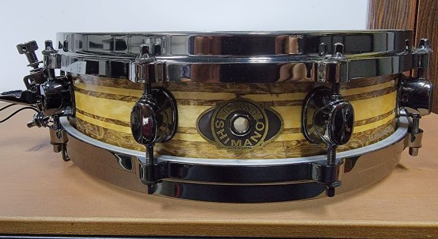 BSJ1435D 14"x3.5" Bird's Eye Vintage Oil Piccolo. Photo - RockinDrums