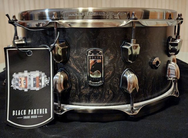 14 x6.5 Thomann Maple Burl Black Limited Edition. Photo - Kevin Anderson