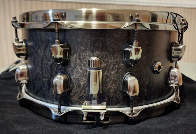 14 x6.5 Thomann Maple Burl Black Limited Edition. Photo - Kevin Anderson