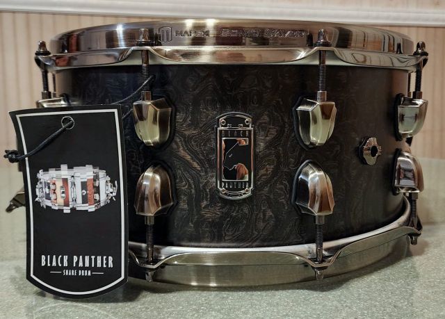 14 x6.5 Thomann Maple Burl Black Limited Edition. Photo - Kevin Anderson
