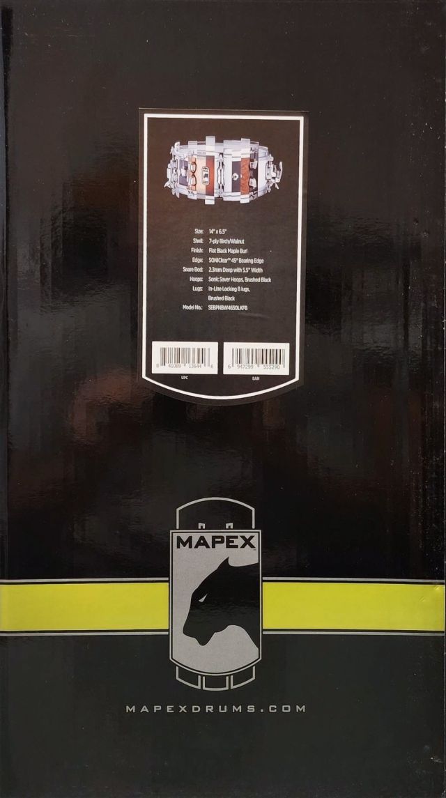 14 x6.5 Thomann Maple Burl Black Limited Edition. Photo - Kevin Anderson